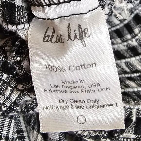 Blue Life Plaid Smocked Maxi Dress Size XS/S - Picture 4 of 4